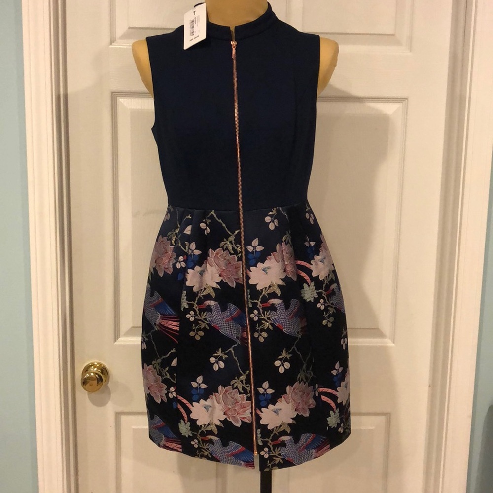 Ted Baker Jacquard Skirted Dress